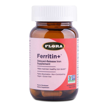 Flora Ferritin+ plant-based iron supplement