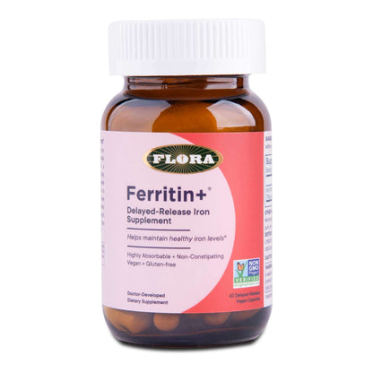 Flora Ferritin+ plant-based iron supplement